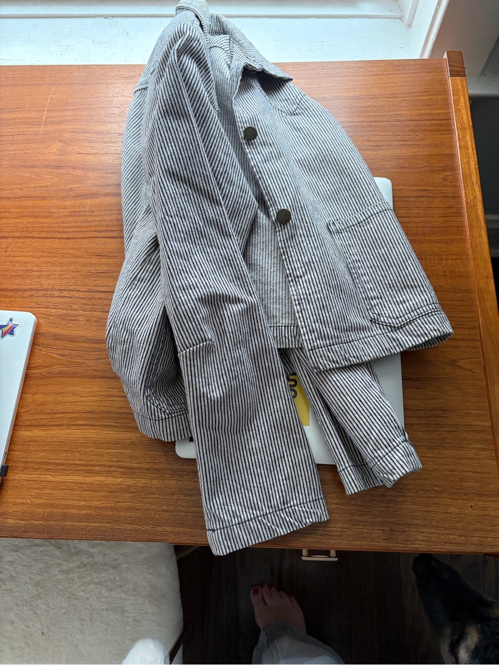 Lykke Wullf Striped Ranch Jacket L - Picture 4 of 7